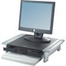 Fellowes Office Suites™ Monitor Riser - Up to 21" Screen Support - 80 lb Load Capacity - 4.2" Height x 19.9" Width x 14.1" Depth - Desktop - High Performance Steel (HPS) - Black, Silver
