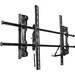 InFocus Wall Mount for Flat Panel Display - Black - Adjustable Height - 86" Screen Support - 250 lb Load Capacity
