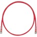 Panduit Cat.6 UTP Patch Network Cable - 1 ft Category 6 Network Cable for Network Device - First End: 1 x RJ-45 Network - Male - Second End: 1 x RJ-45 Network - Male - Patch Cable - Red - 1
