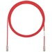 Panduit Cat.6 UTP Patch Network Cable - 1 ft Category 6 Network Cable for Network Device - First End: 1 x RJ-45 Network - Male - Second End: 1 x RJ-45 Network - Male - Patch Cable - Red - 1