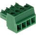 AXIS Connector A 4-pin 3.81 Straight, 10 pcs - 10 Pack - 1 x 4-pin Terminal Block Male