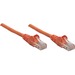 Intellinet Network Solutions Cat5e UTP Network Patch Cable, 1.5 ft (0.5 m), Orange - RJ45 Male / RJ45 Male