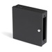 Black Box Mini Wallmount Fiber Enclosure, One Adapter Panel, Non-Locking - For Patch Panel, LAN Switch - Wall Mountable - Cold-rolled Steel (CRS)