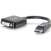 C2G 8in DisplayPort to DVI-D (Single-Link) Adapter Converter - M/F - 8 Inch DisplayPort Male to DVI-D Female Adapter Converter - Adapts a DP output to DVI-D - Supports resolutions up to 1920 x 1200 - Supports legacy Single-Link DVI-D display devices - Don