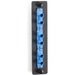 Black Box Standard Adapter Panel, Ceramic Sleeves, (3) Duplex ST Pairs, Blue - 3 Port(s) - 3 x Duplex - Blue