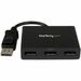 StarTech.com 3-Port DisplayPort 1.2 Splitter, DisplayPort to 3x DP Multi-Monitor Adapter, Dual 4K 30Hz and 1080p Computer MST Hub, Windows - 3-port DisplayPort multi-monitor adapter drives 2x 4K 30Hz + 1x 1080p 60Hz DP displays to extend or mirror your de