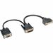 Eaton Tripp Lite Series DVI Y Splitter Cable, Digital and VGA Monitors (DVI-I M to DVI-D F and HD15 F) 6-in. (15.24 cm) - 6" DVI/VGA Video Cable for Video Device, Monitor - First End: 1 x DVI-I Digital Video - Male - Second End: 1 x DVI-D (Dual-Link) Digi