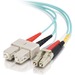 C2G 15m LC-SC 10Gb 50/125 Duplex Multimode OM3 Fiber Cable - Aqua - 49ft - 15m LC-SC 10Gb 50/125 Duplex Multimode OM3 Fiber Cable - Aqua - 49ft