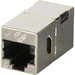 Black Box Cat.6 Coupler - Shielded, Straight-Pin, Office Silver, 10-Pack - 10 Pack - 1 x 8-pin RJ-45 Network Female - 1 x 8-pin RJ-45 Network Female - Gold, Nickel Contact - Office Silver - TAA Compliant