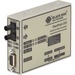 Black Box FlexPoint Modular Media Converter, RS-232 to Fiber, Single-Mode, 30 km, ST - 1 x ST Ports - DuplexST Port - Single-mode - 18.64 Mile - DC - Internal, Standalone, Wall Mountable
