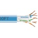 Black Box CAT6 550-MHz Solid Bulk Cable UTP CMP Plenum Blue 1000FT Pull-Box - 1000 ft Category 6 Network Cable for Network Device - First End: Bare Wire - Second End: Bare Wire - 1 Gbit/s - CMP, Plenum - 23 AWG - Blue - TAA Compliant