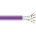 Black Box CAT6 550-MHz Solid Bulk Cable UTP CMR PVC Purple 1000FT Pull-Box - 1000 ft Category 6 Network Cable for Patch Panel, Network Device - First End: Bare Wire - Second End: Bare Wire - 1 Gbit/s - CMR - 23 AWG - Purple - TAA Compliant