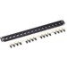 Black Box Connect Fiber Patch Panel Kit - (16) Simplex ST Adapters - 16 Port(s) - 16 x Simplex - 1U High - 19" Wide - Rack-mountable - TAA Compliant