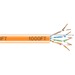 Black Box CAT6 550-MHz Solid Bulk Cable UTP CMR PVC Orange 1000FT Pull-Box - 1000 ft Category 6 Network Cable for Patch Panel, Network Device - First End: Bare Wire - Second End: Bare Wire - 1 Gbit/s - CMR - 23 AWG - Orange - TAA Compliant