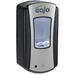 Gojo LTX-12 Touch-free Foam Soap Dispenser - Automatic - 1.20 L Capacity - Site Window, Refillable, Touch-free, Lockable, Skylight - Chrome, Black - 1Each