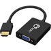 SIIG Aluminum HDMI to VGA Adapter Converter with Audio - HDMI/Mini-phone/VGA A/V Cable for Audio/Video Device, Speaker, A/V Receiver - First End: 1 x 19-pin HDMI Digital Audio/Video - Male - Second End: 1 x 15-pin HD-15 - Female, 1 x Mini-phone Stereo Aud