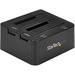 StarTech.com Dual-Bay USB 3.0 to SATA Hard Drive Docking Station, 2.5/3.5" SATA I/II/III, SSD/HDD Dock, USB Hard Drive Bay, Top-Loading - Dual-Bay Hard Drive Dock for 2.5" / 3.5" SATA Drives; SATA III (6.0 Gbps) HDD/SSD; USB 3.2 Gen 1 (5 Gbps) Host Connec