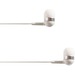 4XEM Ear Bud Headphone White - Stereo - Mini-phone (3.5mm) - Wired - 16 Ohm - 20 Hz - 18 kHz - Earbud - Binaural - In-ear - 3.75 ft Cable - White