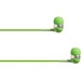 4XEM Ear Bud Headphone Green - Stereo - Mini-phone (3.5mm) - Wired - 16 Ohm - 20 Hz - 18 kHz - Earbud - Binaural - In-ear - 3.75 ft Cable - Green