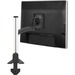 Chief Kontour Articulating Column Desk Mount - Single Monitor - Black - Height Adjustable - 10" to 30" Screen Support - 22 lb Load Capacity