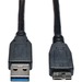 Eaton Tripp Lite Series USB 3.0 SuperSpeed Device Cable (A to Micro-B M/M) Black, 6 ft. (1.83 m) - USB - 6 ft - 1 x Type A Male USB - 1 x Type B Male Micro USB - Black