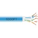 Black Box GigaTrue Cat.6a UTP Network Cable - 1000 ft Category 6a Network Cable for Patch Panel, Wallplate, Server, Switch, Network Device - First End: Bare Wire - Second End: Bare Wire - 10 Gbit/s - CMP, LSZH - 23 AWG - Blue - TAA Compliant