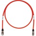 Panduit Cat.6a S/FTP Patch Network Cable - 15 ft Category 6a Network Cable for Network Device - First End: 1 x RJ-45 Network - Male - Second End: 1 x RJ-45 Network - Male - Patch Cable - Shielding - Red
