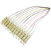 AddOn 1m Splice to LC (Female) 12-Strand MulticoloRed OS1 Fiber Pigtail Cable - 100% compatible and guaranteed to work