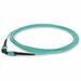 AddOn 3m MPO (Male) to MPO (Male) 12-Strand Aqua OM4 Straight Fiber OFNR (Riser-Rated) Patch Cable - 100% compatible and guaranteed to work