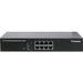 GeoVision GV-POE0810 8-Port Gigabit 802.3at PoE Switch - 8 Ports - 10/100/1000Base-T - 2 Layer Supported - Rack-mountable, Desktop - 2 Year Limited Warranty