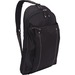 WIB Miami City Slim Backpack for up-to 14.1" Notebook , Tablet, eReader - Black - Twill Polyester - Twill Polyester Body - Microsuede Interior Material - Shoulder Strap