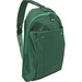 WIB Miami City Slim Backpack for up-to 14.1" Notebook , Tablet, eReader - Green - Twill Polyester - Twill Polyester, Microsuede Body - Microsuede Interior Material - Shoulder Strap - 1 Pack