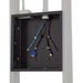 Chief Large In-Wall Storage Box with Flange - For Flat Panel Displays - Black - 1-gang - Black