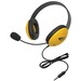 Califone Stereo Yellow Headphone With To Go 3.5Mm Plug - Stereo - Mini-phone (3.5mm) - Wired - 32 Ohm - 20 Hz - 20 kHz - Over-the-head - Binaural - Supra-aural - 5.50 ft Cable - Electret, Noise Reduction Microphone - Yellow