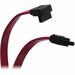 Eaton Tripp Lite Series Serial ATA (SATA) Right-Angle Signal Cable (7Pin/7Pin-Up), 12-in. (30.48 cm) - SATA for Hard Drive, SATA Controller - 1 ft - 1 x SATA Male - 1 x SATA Male - Shielding - Red"
