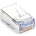 Black Box Shielded CAT5e EZ-RJ45 Modular Plugs, 100-Pack - 100 Pack - 1 x RJ-45 Network Male - TAA Compliant