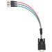 Vaddio ProductionVIEW HD Y/C & Composite Cable 1 Ft. - 1 ft BNC/VGA Video Cable for Video Device, Camera Control Console - First End: 1 x 15-pin HD-15 - Second End: 3 x BNC Composite Video - Female