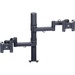 Premier Mounts MM-AE282 Mounting Arm for Monitor - Black - 2 Display(s) Supported - 27" Screen Support - 50 lb Load Capacity