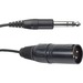 AKG Detachable Cable for AKG HSD Headsets with 6.3mm (1/4") Stereo Jack - 8.20 ft 6.35mm/XLR Audio Cable for Audio Device, Headset - First End: 1 x 3-pin XLR Stereo Audio - Male - Second End: 1 x 6.35mm Stereo Audio - Male - Black - 1