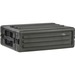 SKB Roto-Molded 3U Shallow Rack - Internal Dimensions: 19" Width x 5.25" Height - External Dimensions: 22.4" Width x 16.2" Depth x 7.4" Height - Stackable - Rubber, LLDPE, Steel