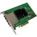 Intel® Ethernet Converged Network Adapter X710-DA4 - PCI Express 3.0 x8 - 4 Port(s) - Full Height - Optical Fiber, Twinaxial - Retail