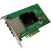 Intel® Ethernet Converged Network Adapter X710-DA4 - PCI Express 3.0 x8 - 4 Port(s) Full Height - Optical Fiber, Twinaxial - Bulk