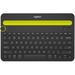 Logitech Bluetooth Multi-Device Keyboard K480 - Wireless Connectivity - Bluetooth - English, French - QWERTY Layout - Computer, Tablet, Smartphone - Black