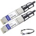 AddOn IBM 00D5810 Compatible TAA Compliant 40GBase-CU QSFP+ to QSFP+ Direct Attach Cable (Passive Twinax, 5m) - 100% compatible and guaranteed to work