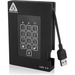 Apricorn Aegis Padlock Fortress 2 TB Portable Hard Drive - 2.5" External - Black - USB 3.0 - 5400rpm - 3 Year Warranty