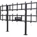 Peerless-AV Modular Video Wall Pedestal Mount 3x2 Configuration For 46" to 55" Displays - Up to 55" Screen Support - 600 lb Load Capacity - 75.4" Height x 10.1 ft Width x 13.4" Depth - Floor - Aluminum - Black - TAA Compliant