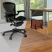 Deflecto DuoMat Carpet/Hard Floor Chairmat - Carpet, Hard Floor - 53" (1346.20 mm) Length x 45" (1143 mm) Width - Lip Size 25" (635 mm) Length x 12" (304.80 mm) Width - Rectangle - Classic - Clear
