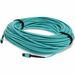 AddOn 20m MPO (Male) to MPO (Male) 12-Strand Aqua OM3 Straight Fiber OFNR (Riser-Rated) Patch Cable - 100% compatible and guaranteed to work