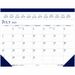 House of Doolittle 18x13 Academic Desk Pad Calendar - Academic - Julian Dates - Monthly, Daily, Yearly - 14 Month - July 2022 - August 2023 - 1 Month Double Page Layout - 18 1/2" x 13" Sheet Size - 2.12" x 3" Block - Desk Pad - Vinyl - Perforated, Referen