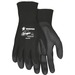 MCR Safety Ninja HPT Nylon Safety Gloves - Medium Size - Black - Anti-bacterial - For Landscape, Material Handling - 1 / Pair